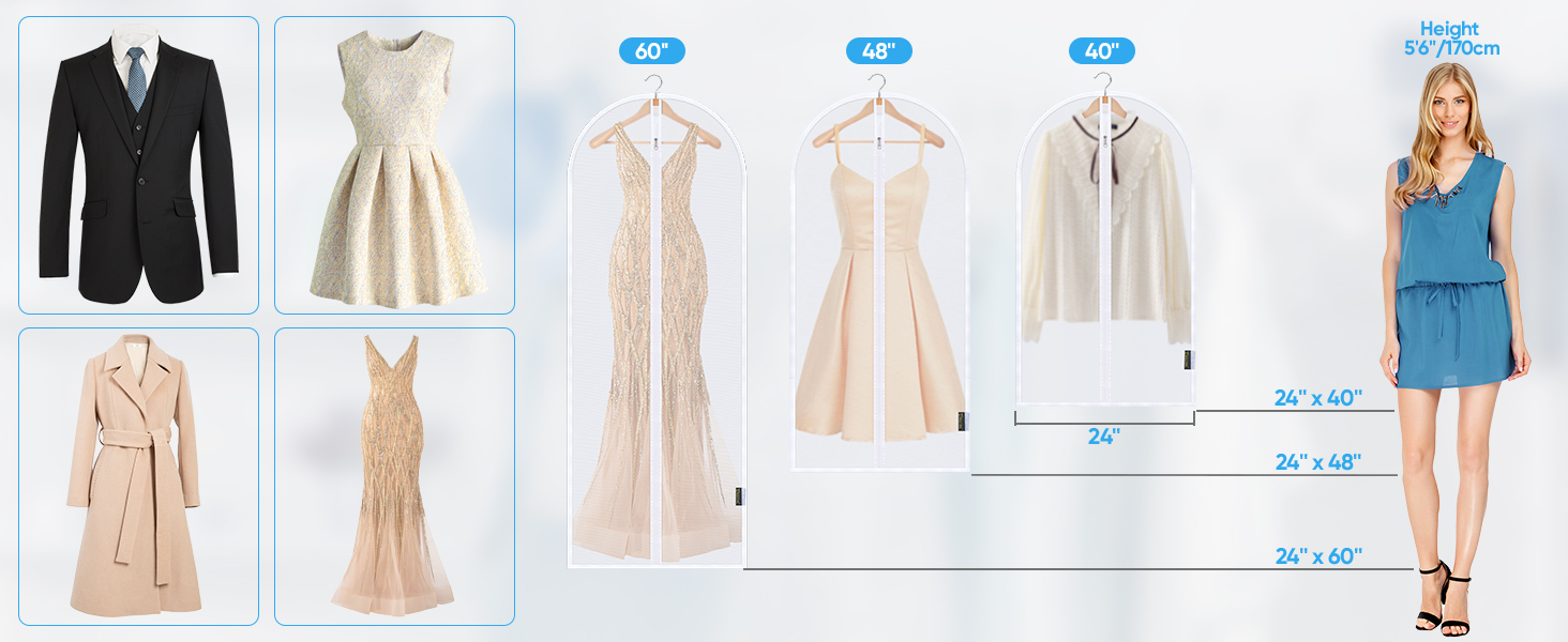 clear garment bag
