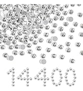 Beadsland Flatback Rhinestones Bulk,14400pcs White Rhinestones for Nails Crafts Clothes DIY Decor...