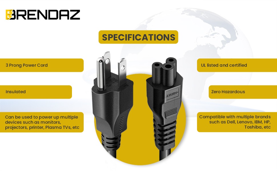 segol power cord specs