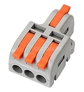 GKEEMARS 10Pcs Mini Electrical Wire Connectors, DIY Splicing into 4/6/8/9/10 Way Butt Terminal Bl...