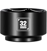 BLACKROBOT 32mm Low Profile Oil Filter Socket, 3/8" Drive 6-Point Oil Filter Cap Remover and Inst...