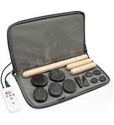 Goodtar Massage Stones Set with Warmer Kit Hot Rocks Bamboo for Massage Hot Stones Massage Warmer...