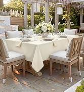 Romanstile Spring Rectangle Tablecloth - Waterproof and Wrinkle Resistant Washable Polyester Tabl...