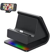 GEEKERA Charging Station for Nintendo Switch 2, Docking Station with RGB Lights and Type-C Cable,...