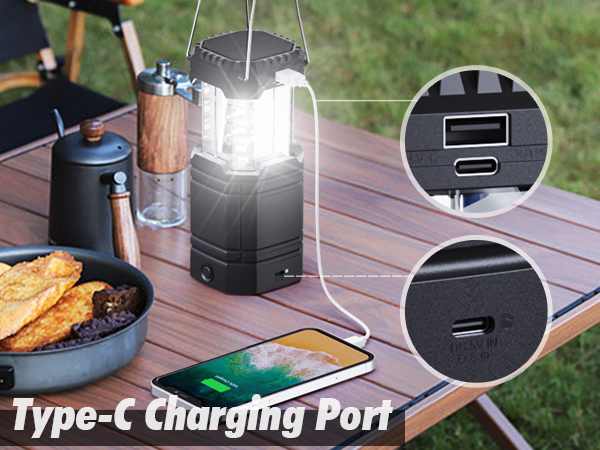 camping lantern with cell phone charger