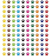 REGELETO 6000PCS Paw Print Stickers for Kids Incentive Chart, Mini Dog Puppy Paw Prints Labels wi...