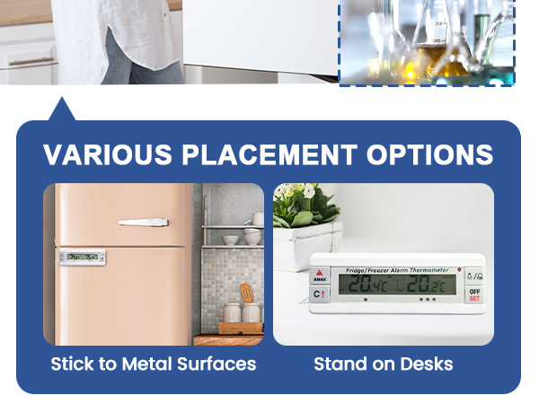 refrigerator thermometer with alarm