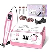 LIERKISS Nail Drill Professional 35000RPM Drils Nail Electric Nail File Nails Drill with 100pcs S...