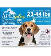Apex Plus Flea and Tick Prevention for Dogs | Medium (23-44 lbs) | 6-Month Supply | Dog Flea and ...