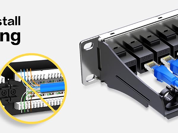 12port keystone patch panel