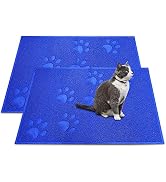 Andalus Medium Cat Litter Mat, Pack of 2 - Waterproof, Non-Slip & Easy to Clean Cat Litter Box Ma...