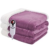 Minervada Heated Blanket Electric Blanket Full Size 72''x84'', Soft Flannel Heating Blanket with ...