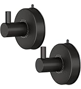 DGYB Suction Cup Hooks for Shower Set of 2 Towel Hooks for Bathrooms SUS 304 Stainless Steel Matt...