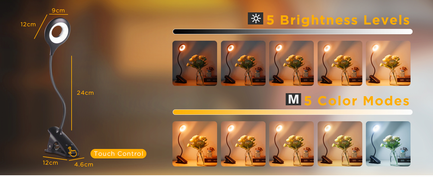 a set of four photos showing the different lighting effects.
