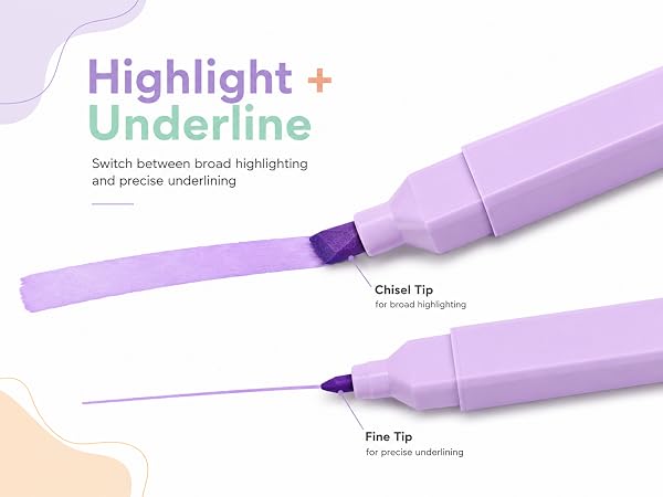 highlighters pastel