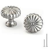 goldenwarm 10 Pack Brushed Nickel Cabinet Knobs Dresser Knob for Drawer Hardware Handles and Luxu...