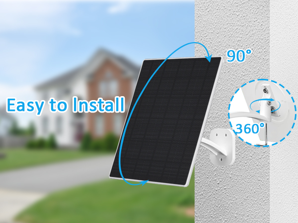 solar panel for security camera