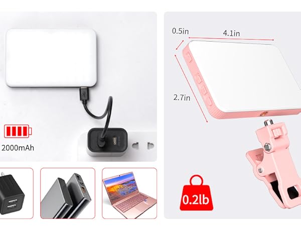 newmowa 88 led high power rechargeable clip