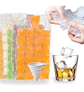NACOLUS Disposable Ice Cube Trays for Freezer Ball Ice Cube Mold Ice Maker Bags with Silicone Fun...
