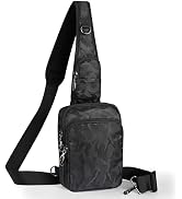 Keanoo Sling Bag, Crossbody Bag with Zipper Lock, RFID & Water Resistant for Women and Men Small ...