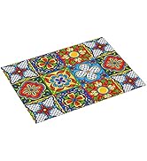 Mexico Coffee Mat Rubber Absorbent Dish Drying Mat For Kitchen Counter Coffee Bar Accessories 16x...