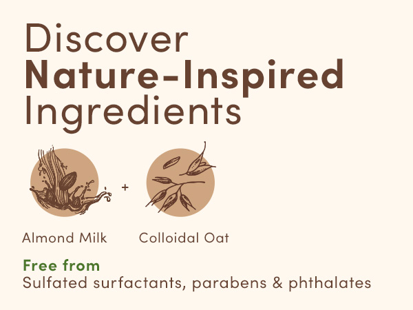 Daily Moisture hair care products with nature-inspired ingredients like oat milk & colloidal oat