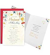 Ogeby Romantic Father's Day Card for Husband, Poem Father's Day Card from Wife, For My Wonderful ...