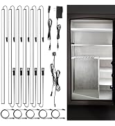 JUSJUBR Gun Safe Light Kit - Door Activated Safe Lights, 6 PCS x 12 Inch Slim LED Light Bars for ...