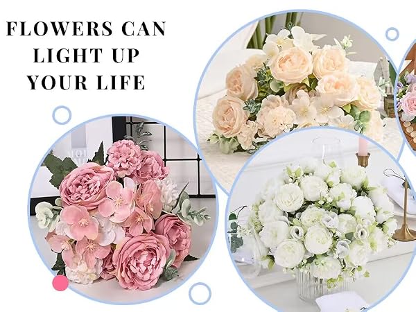 Peonies Artificial Flowers