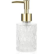 Retyion Multipurpose Soap Dispenser Easy to Clean Glass Soap Pump Dispenser Ideal for Bath and Ba...