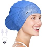 WHALE Extra Large Swim Cap Designed for Men and Women with Thick, Long Hair, Hair Extensions Or A...