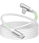 USB C Cable 10FT 240W Fast Charging,Right Angle USB C to USB C Cable 3M Long TypeC Braided Data C...