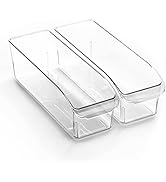 BINO | Plastic Storage Bins, Small | THE CURVE COLLECTION | Multi-Use Organizer Bins | Storage Co...