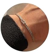 Gold Bracelets for Women Matching Bracelets for Couples 14K Gold Plated Love Knot Bracelet Dainty...