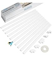 Wuitaouy Cord Hider Kit, 141.7in Cord Covers for 2-3 Wires on Wall, Paintable Cable Hider Wire Co...