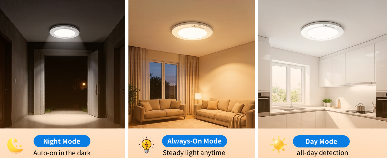 3 Lighting Modes for Choice