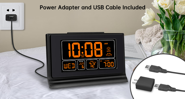 alarm clock with usb charging port