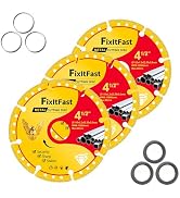 FIXLTFAST Diamond Metal Cutting Wheel 4 1/2 in for Angle Grinder Blade,Cut Off Wheel 7/8 Arbor 4/...