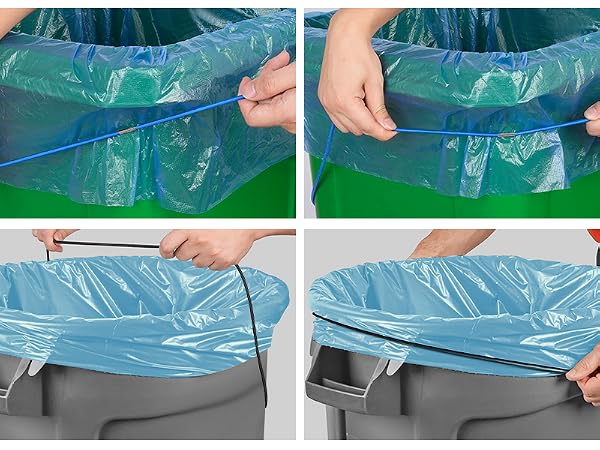 rubber bands for trash can