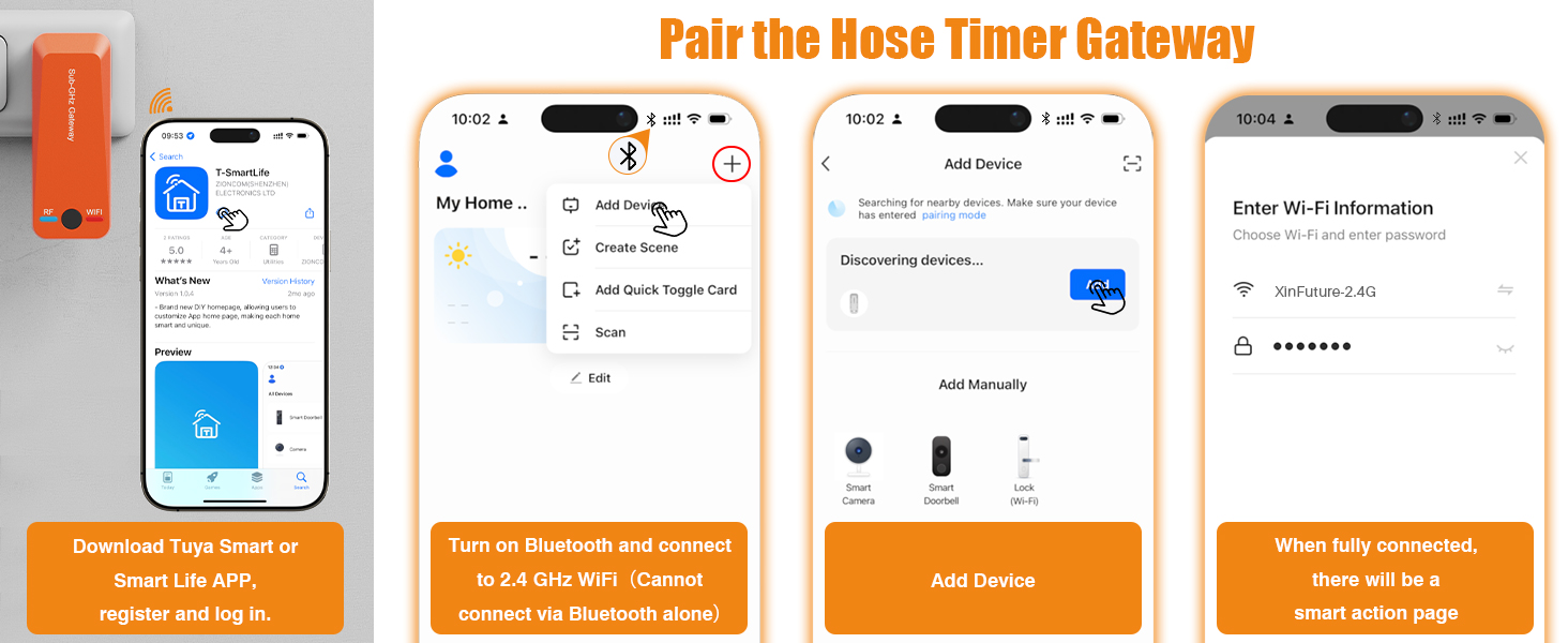 wifi sprinkler timer Pair the Hose Timer Gateway