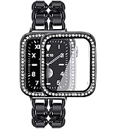 Mosonio Compatible for Apple Watch Band 38mm 40mm 41mm 42mm 44mm 45mm with Screen Protector Case ...