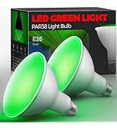LOHAS PAR38 Green Flood Light Bulbs, Christmas Pure Green LED Flood Light Outdoor 120W Equivalent...