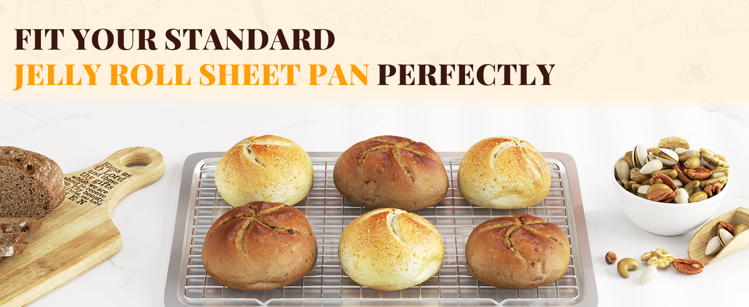 FIT YOUR STANDARD JELLY ROLL SHEET PAN PERFECTLY