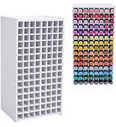 SANFURNEY Art Marker Storage Rack for 120 Markers, Watercolour Brushes Pens Color Pencils Organiz...