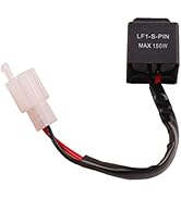 KAFEEK 2-Pin Electronic LED Flasher Relay FIX Motorcycle Turn Signal Bulbs Hyper Flash