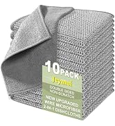 Jeymei 10 Counts Multipurpose Wire Dishwashing Rag,Non Scratch Wire Dishcloth for Washing Dishes,...