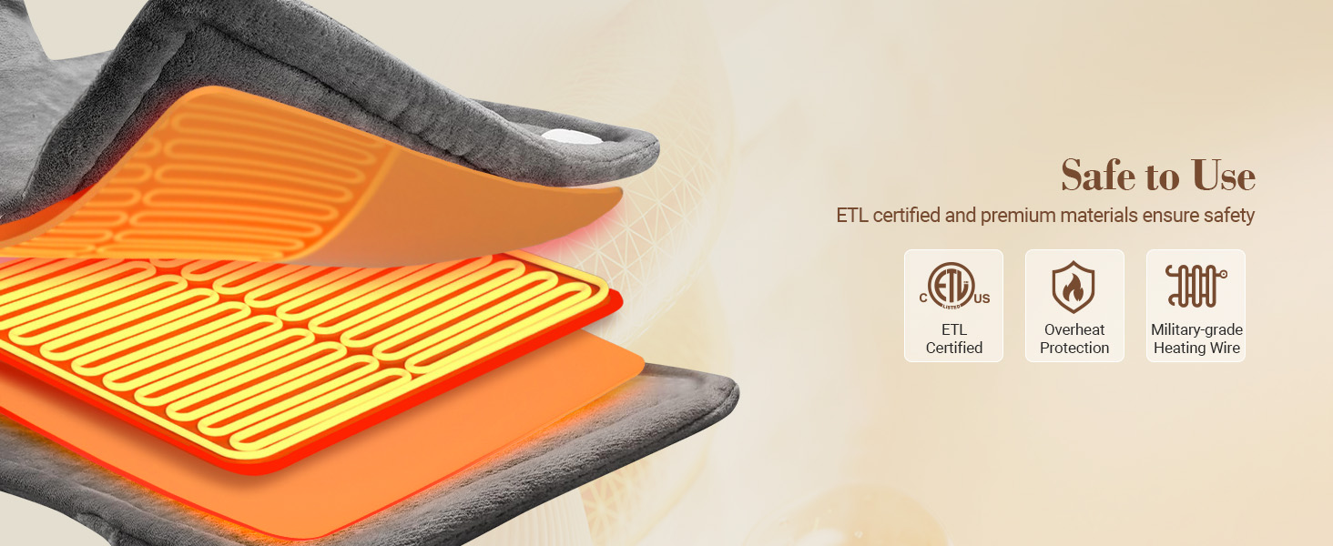 heat therapy relieve pain heating pad back neck shoulders Christmas gifts mom women birthday gifts