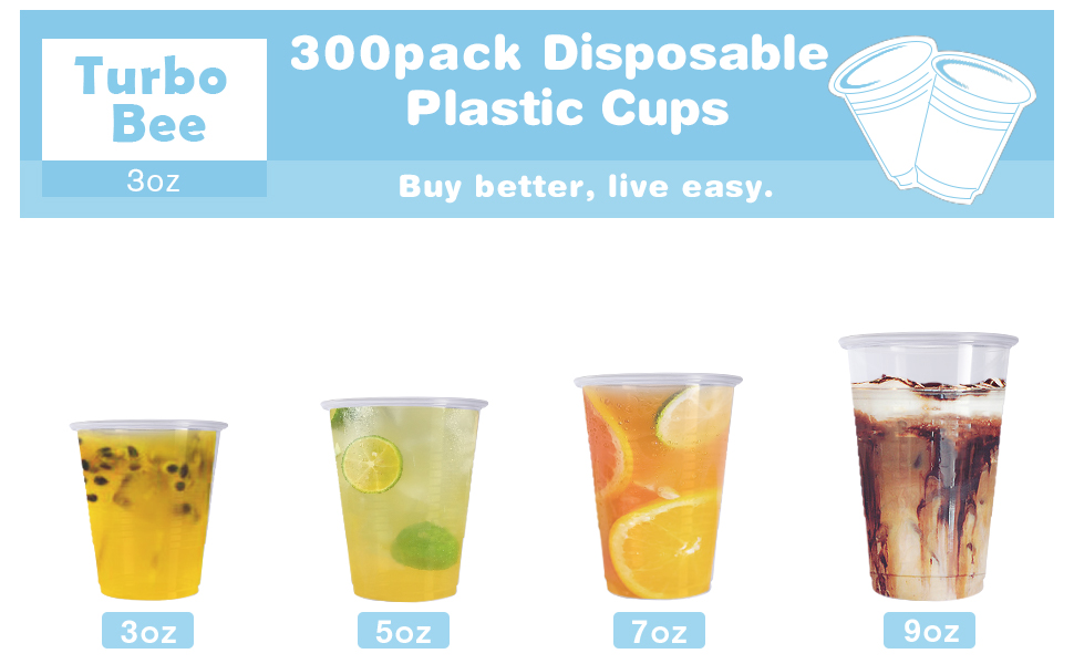 3oz plastic cups