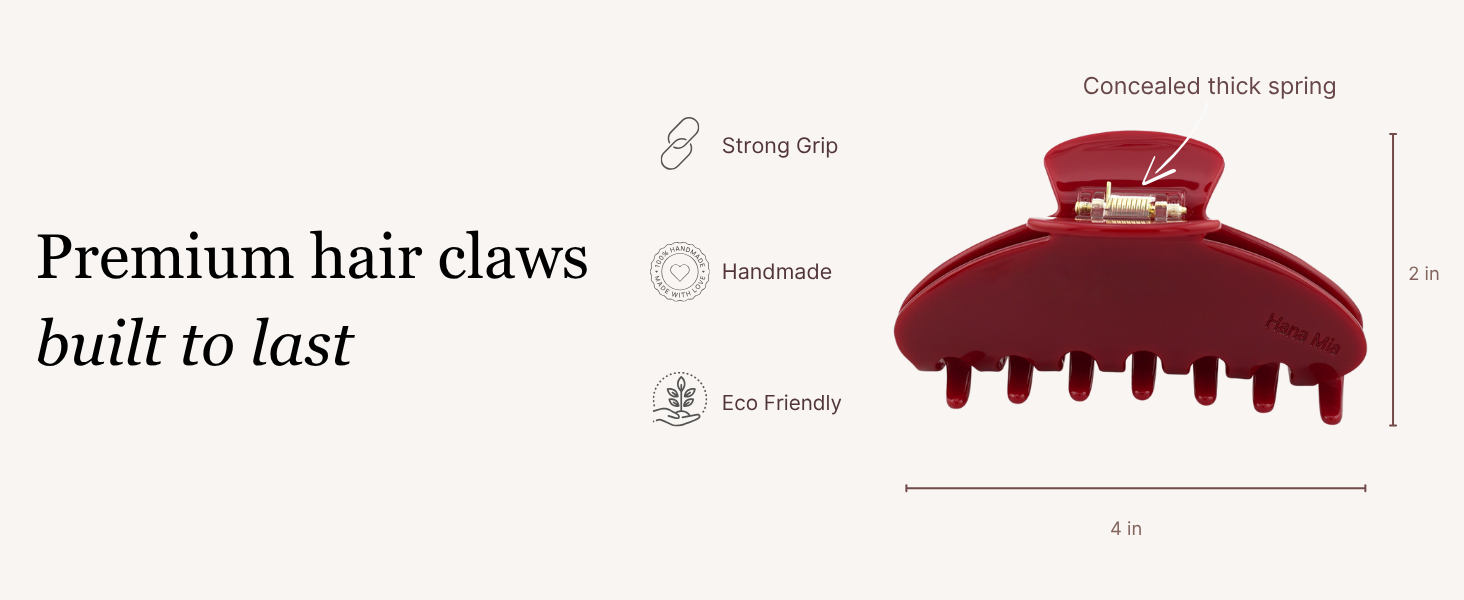 Premium hair claws built to last