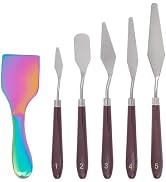 OLYCRAFT 6Pcs 3D Printer Scrapers 3D Printer Removal Tool Kit Rainbow Color Stainless Steel Scrap...